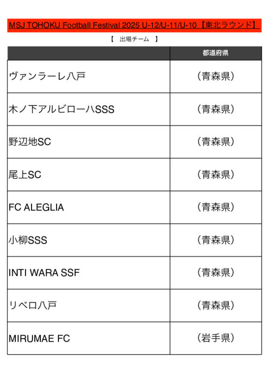 MSJ TOHOKU Football Festival 2025 U_12_U-11_U-10【東北ラウンド】対戦要項.pdf