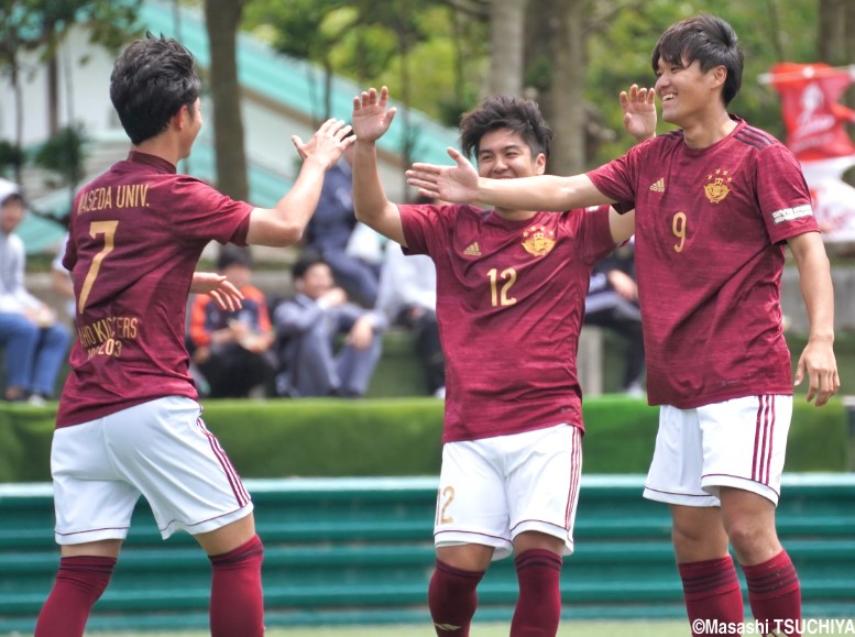 早稲田大学サッカー部エンブレム付】アシックスジャージ上 黒L - メルカリ - ウェア